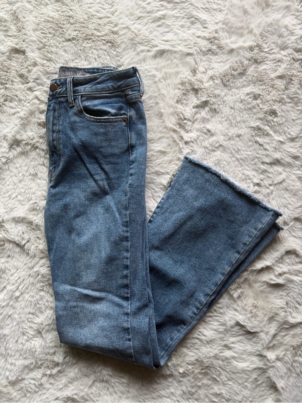 Just USA Mid Wash Flare Jeans